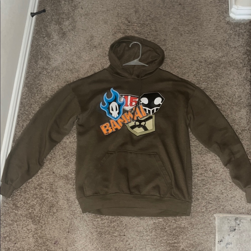 Graphic Hoodie with Colorful Patches
